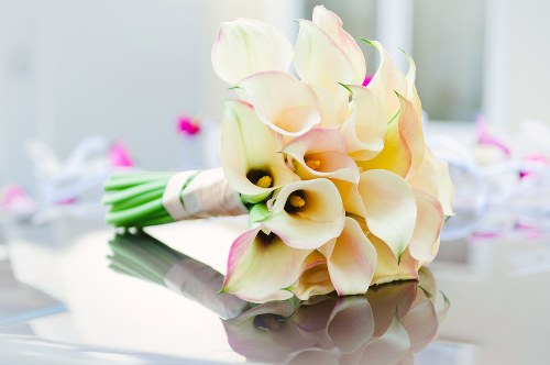 Arrangement of lilies for sympathy